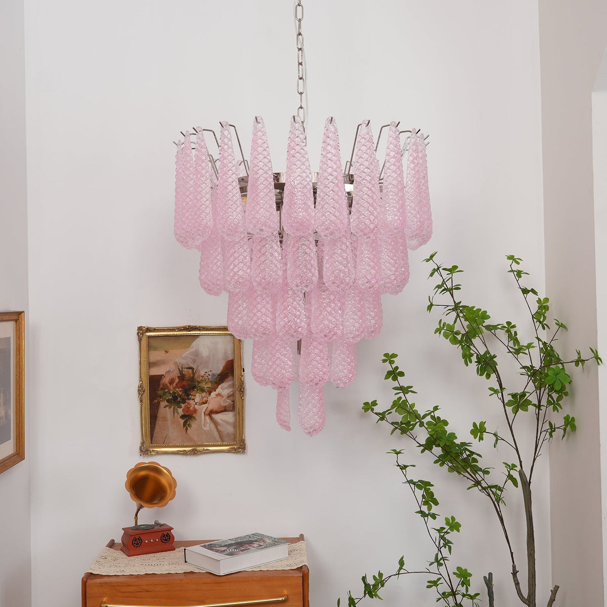 Sorenivia Lustre Rose Goutte Rosée Cascadant Romantique