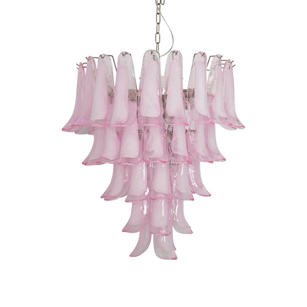 Selius Lustre Pétales en Verre de Murano Rose Cascade