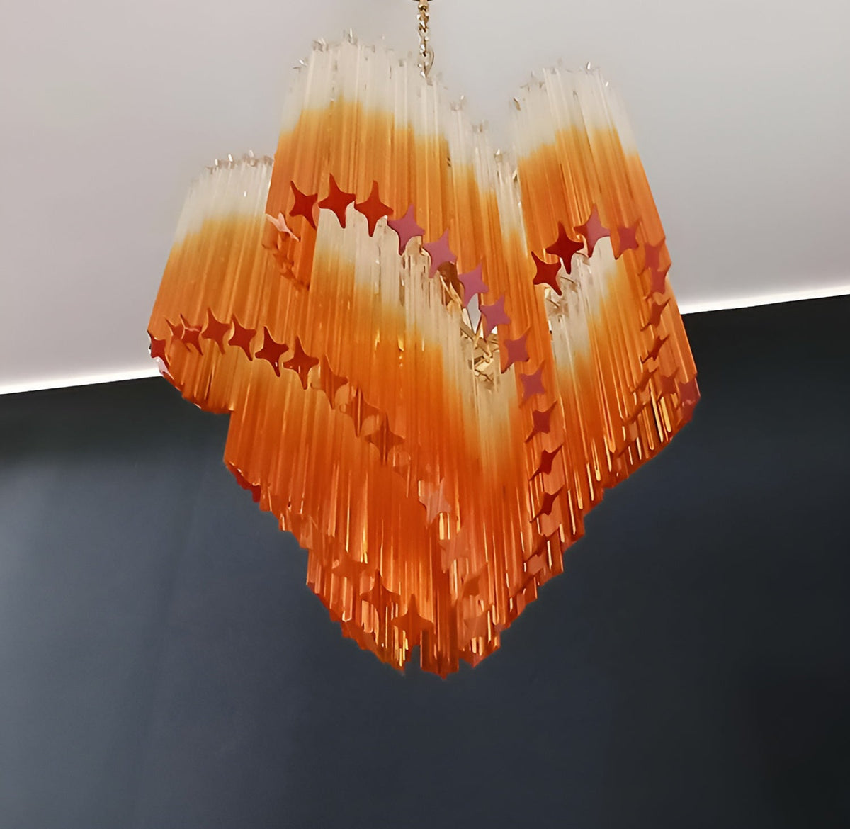 Evmararae Lustre en verre dégradé