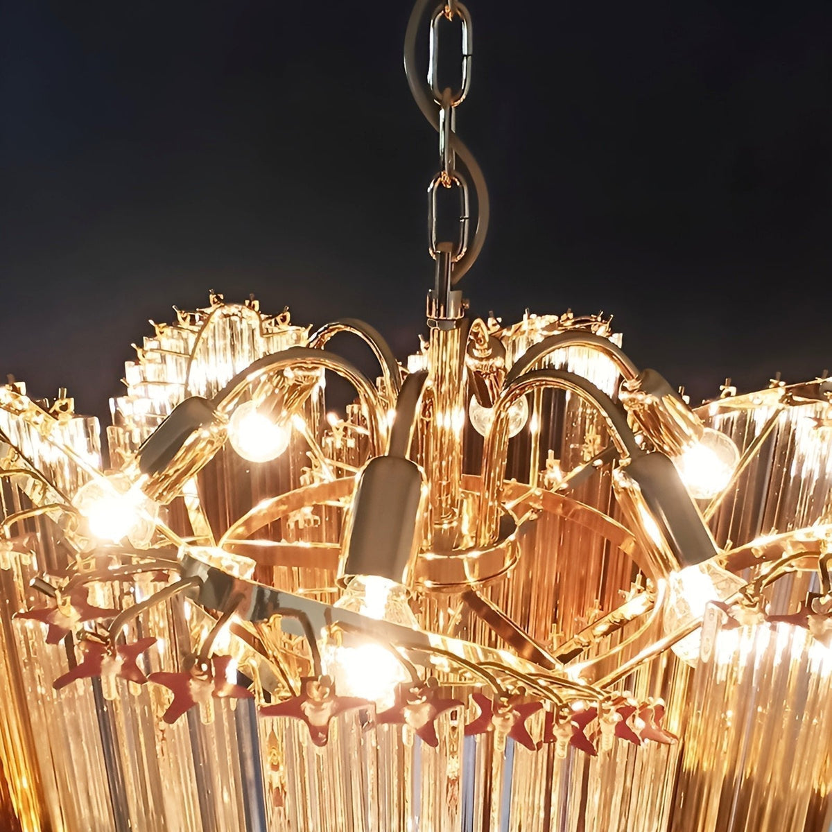 Evmararae Lustre en verre dégradé