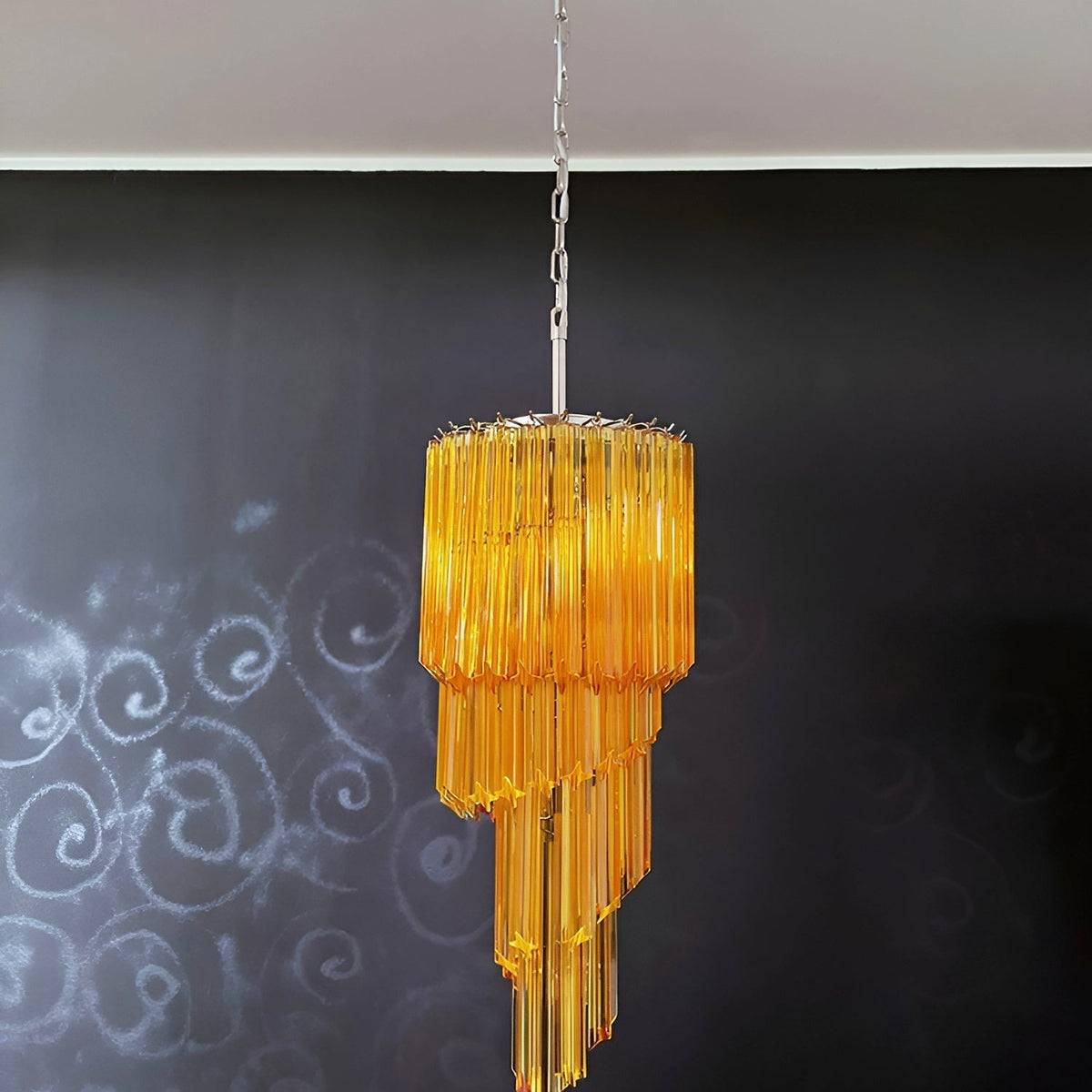 Rivena Lustre Spiral Prism Rose Superposé