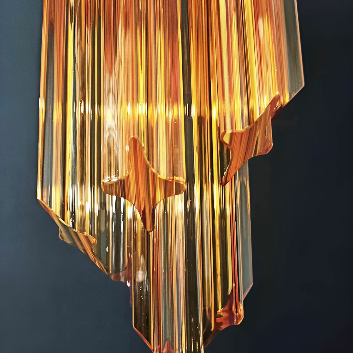 Rivena Lustre Spiral Prism Rose Superposé