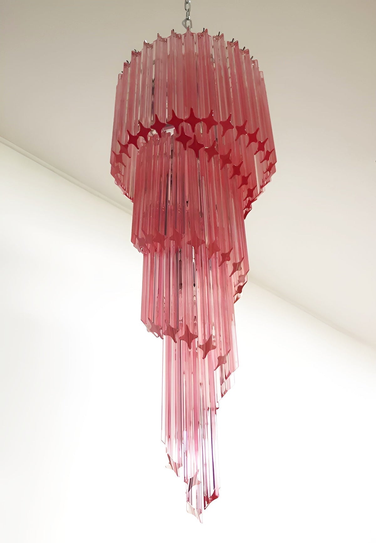 Rivena Lustre Spiral Prism Rose Superposé