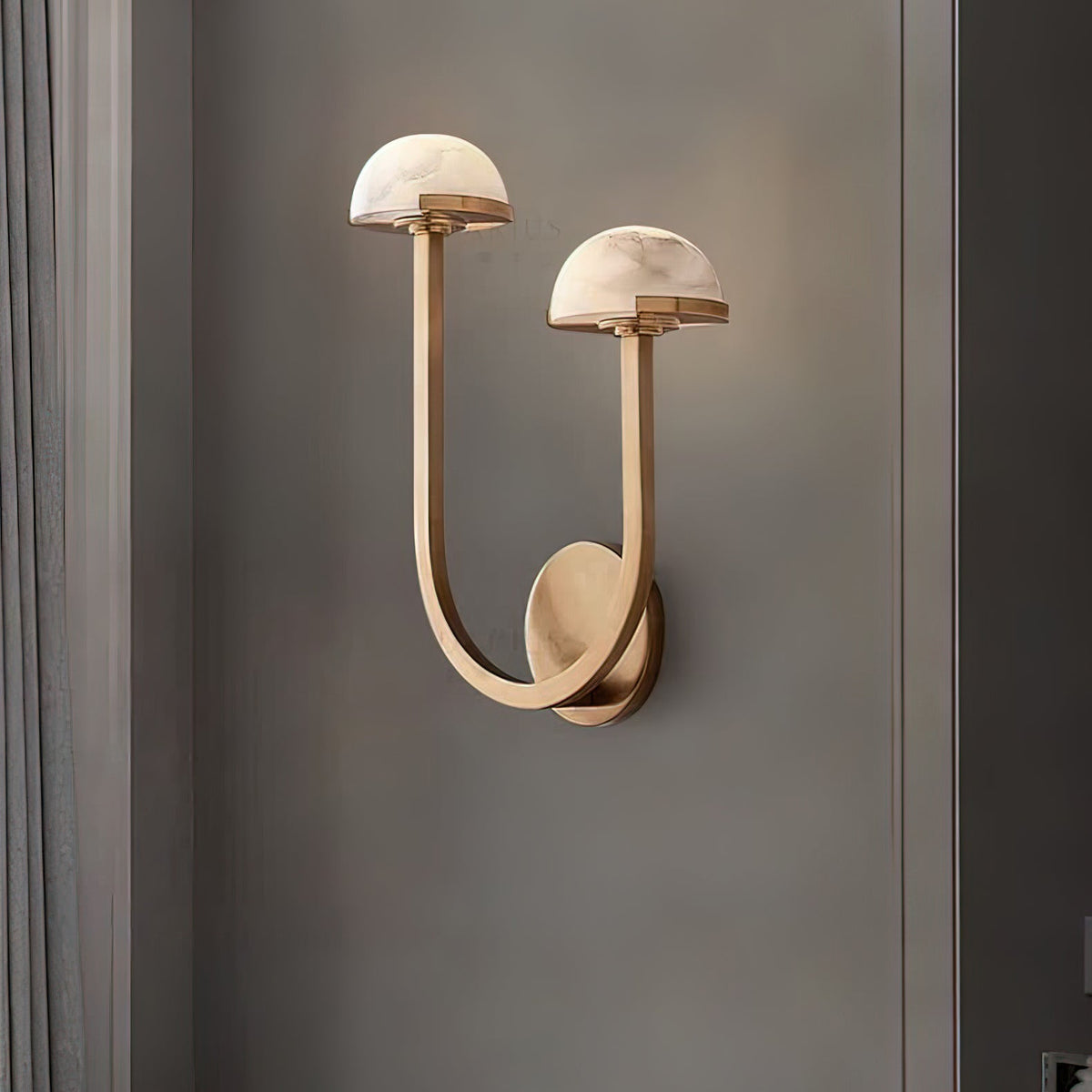 Vitalira Applique Murale Double en Albâtre