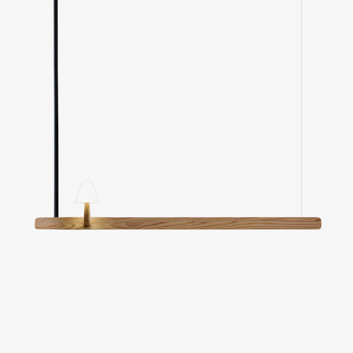 Thereva Lustre en Bois Minimaliste Moderne