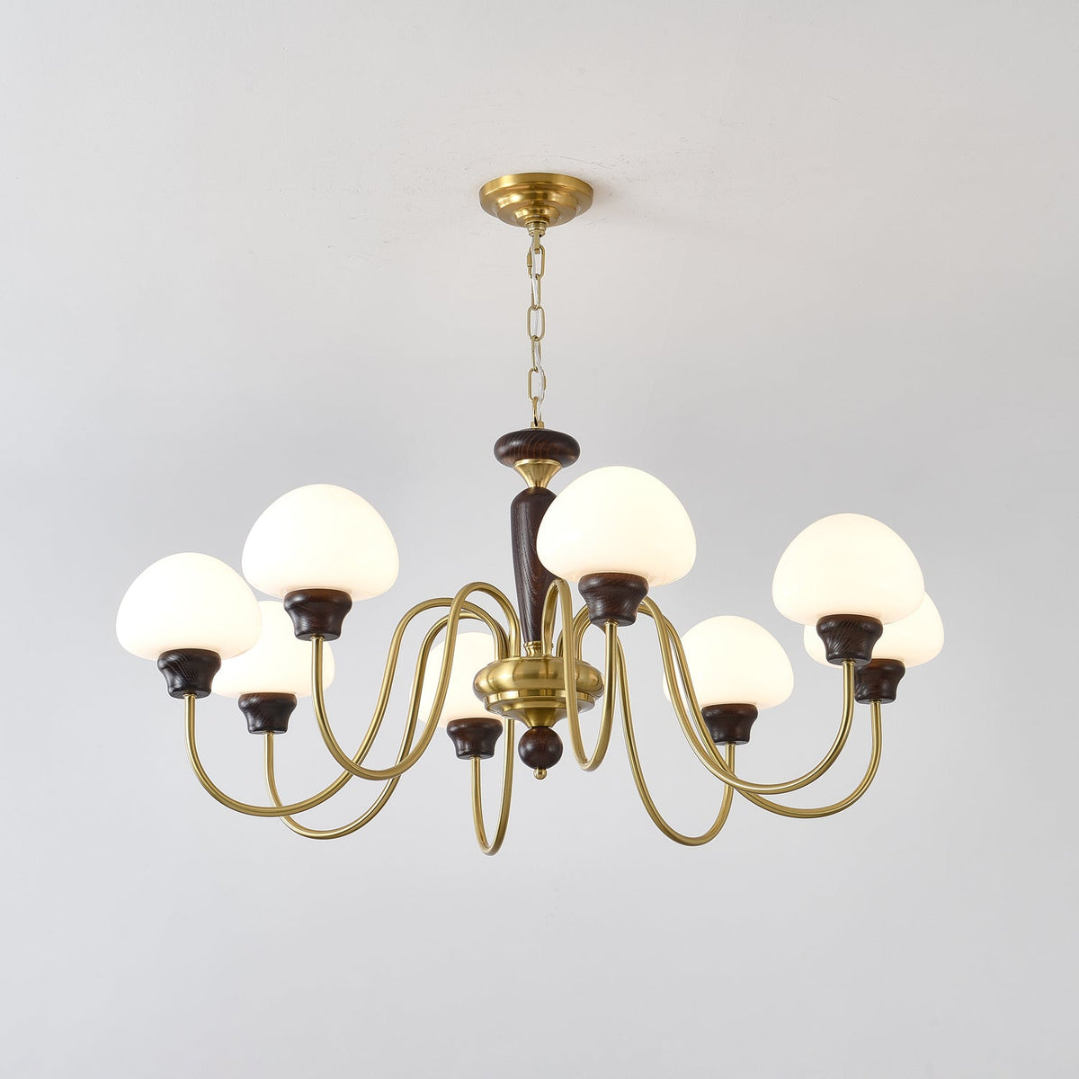 Iselise Lustre Laiton Bois Champignon Classique