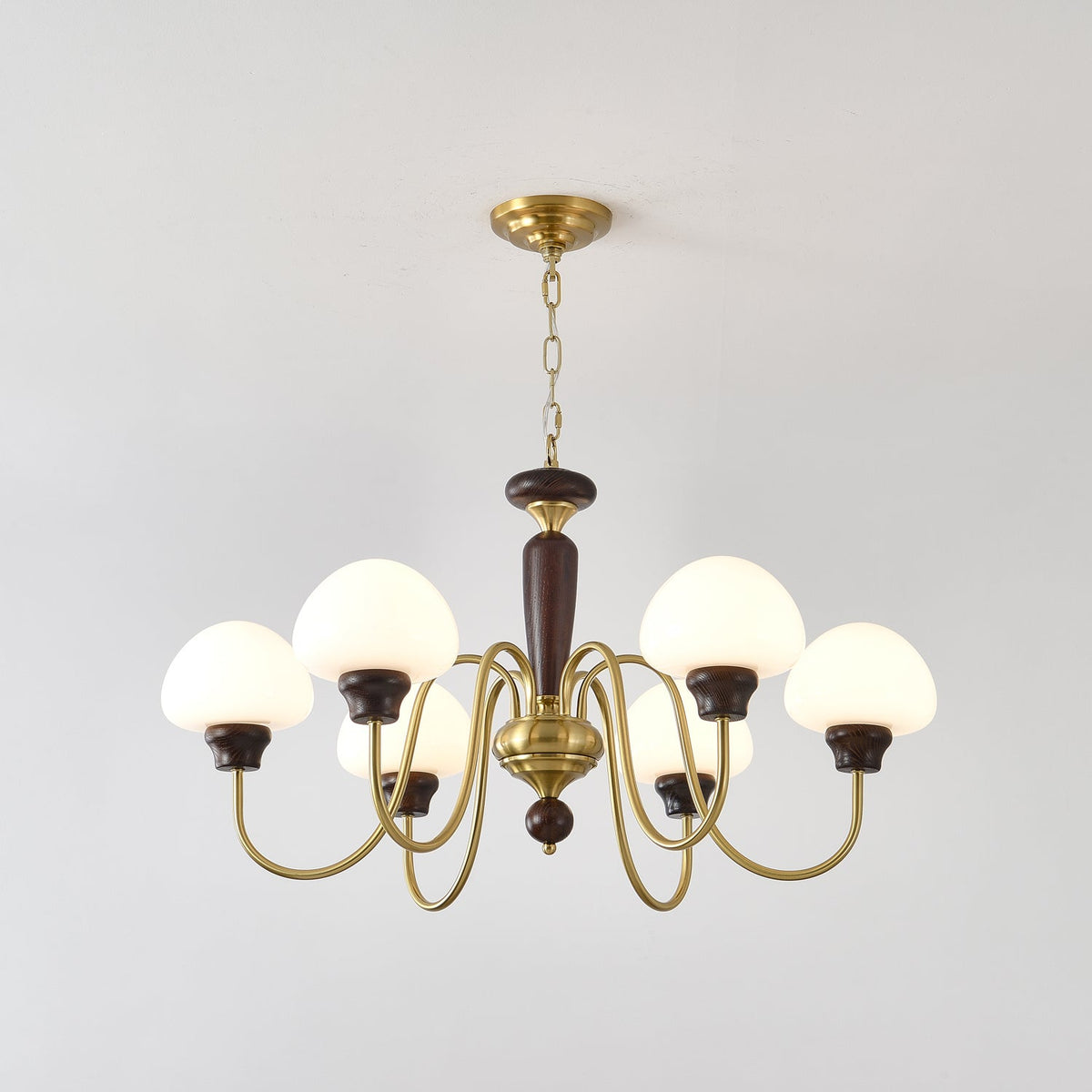 Iselise Lustre Laiton Bois Champignon Classique