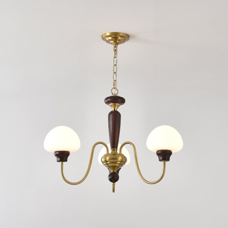 Iselise Lustre Laiton Bois Champignon Classique