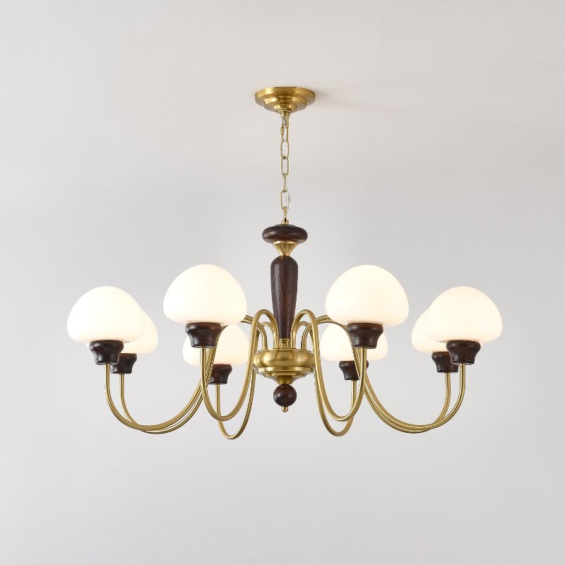 Iselise Lustre Laiton Bois Champignon Classique