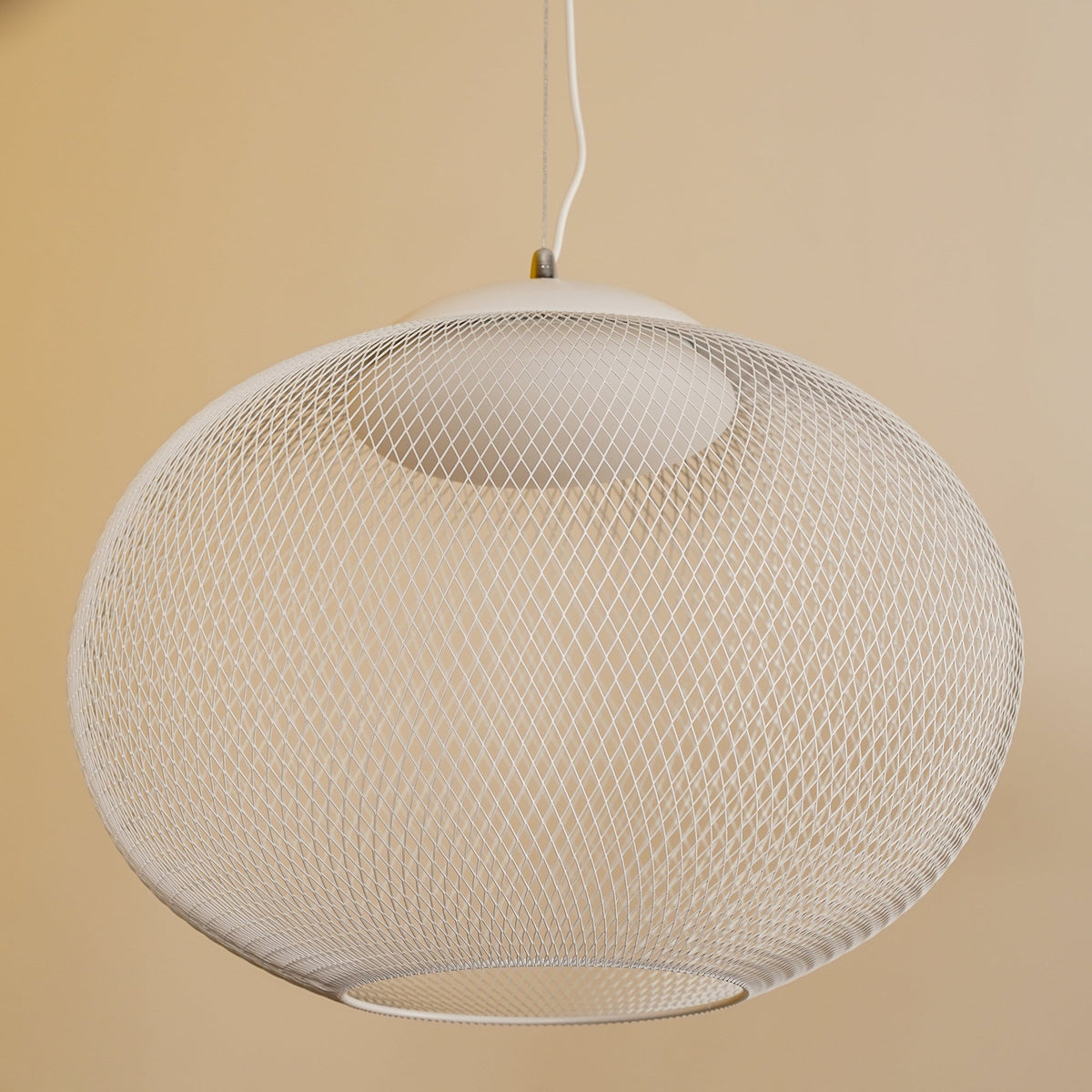 Viananne Suspension Lampe Maille Noire