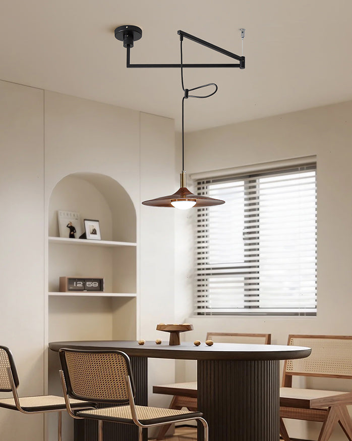 Veylo Adjustable Swing Arm Pendant Light-Neutral Decor
