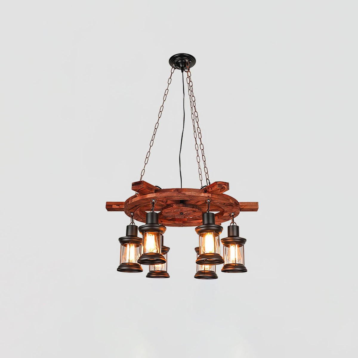 Aurzorir Lustre Bois Vintage