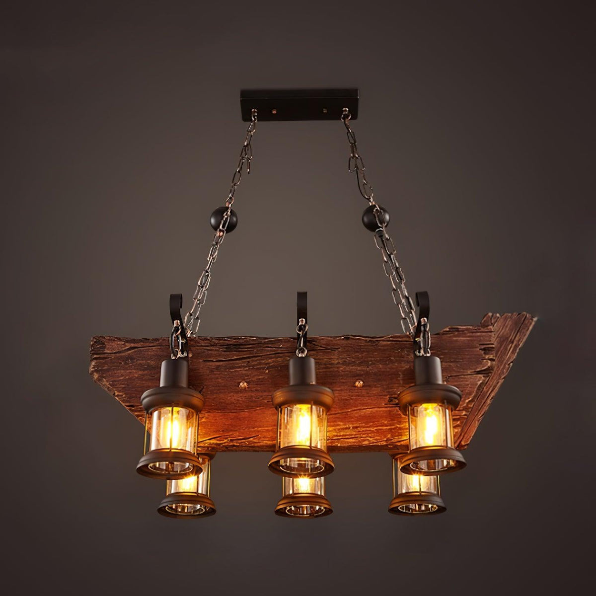 Aurzorir Lustre Bois Vintage