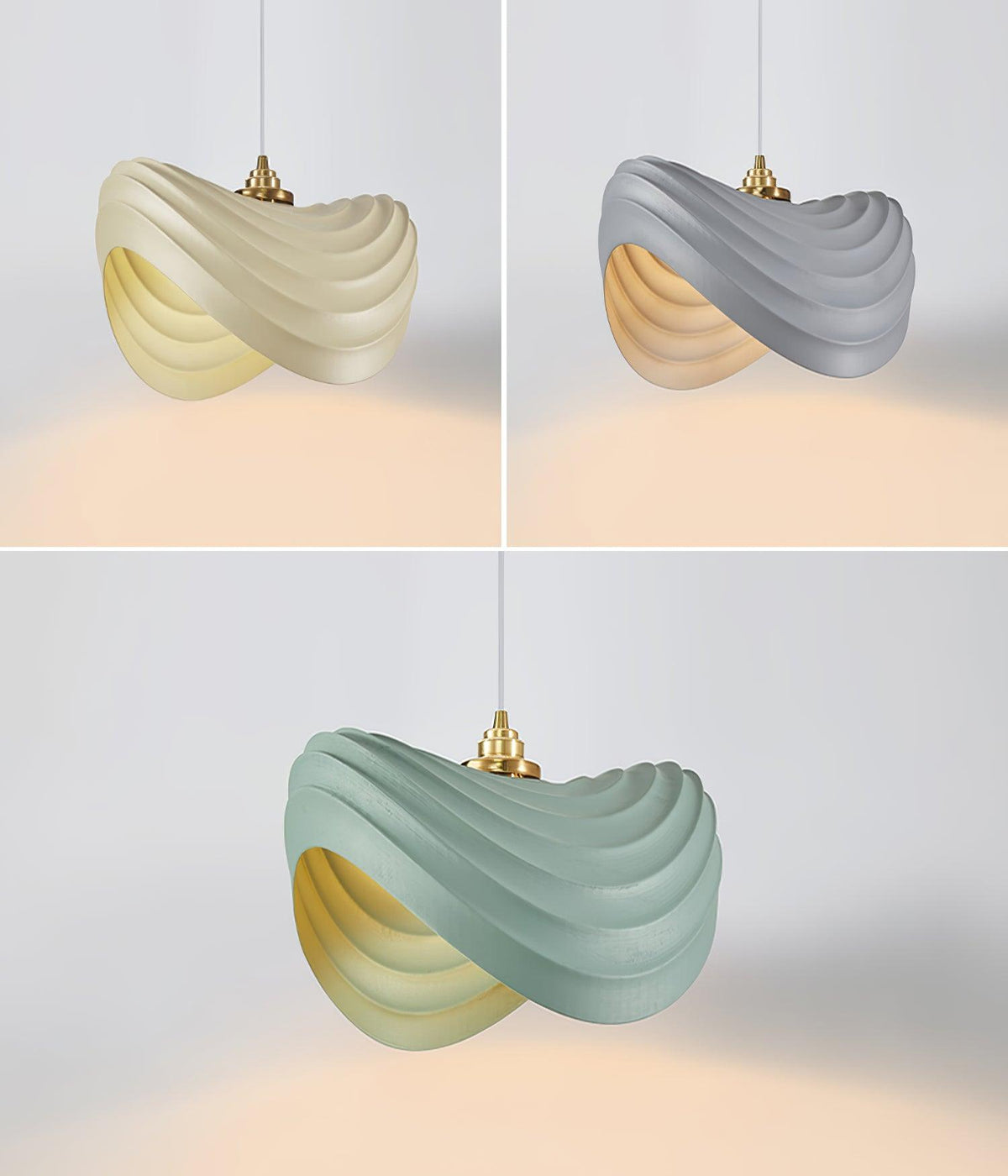 Lila Suspension Moderne en Résine