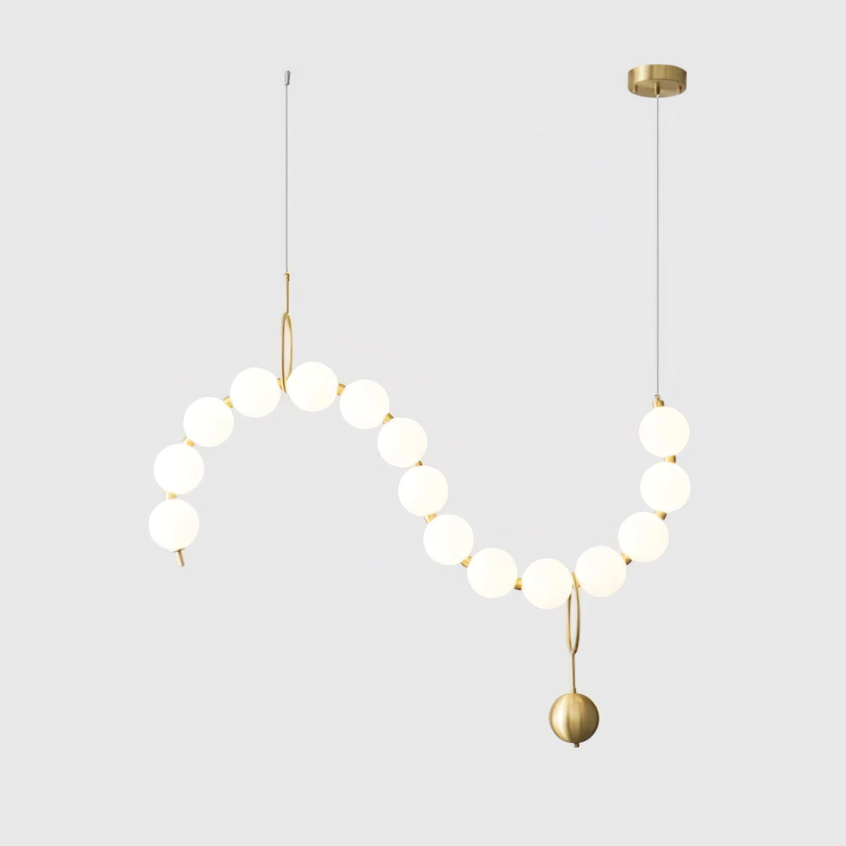 Laureya Suspension Lampe Collier en Verre
