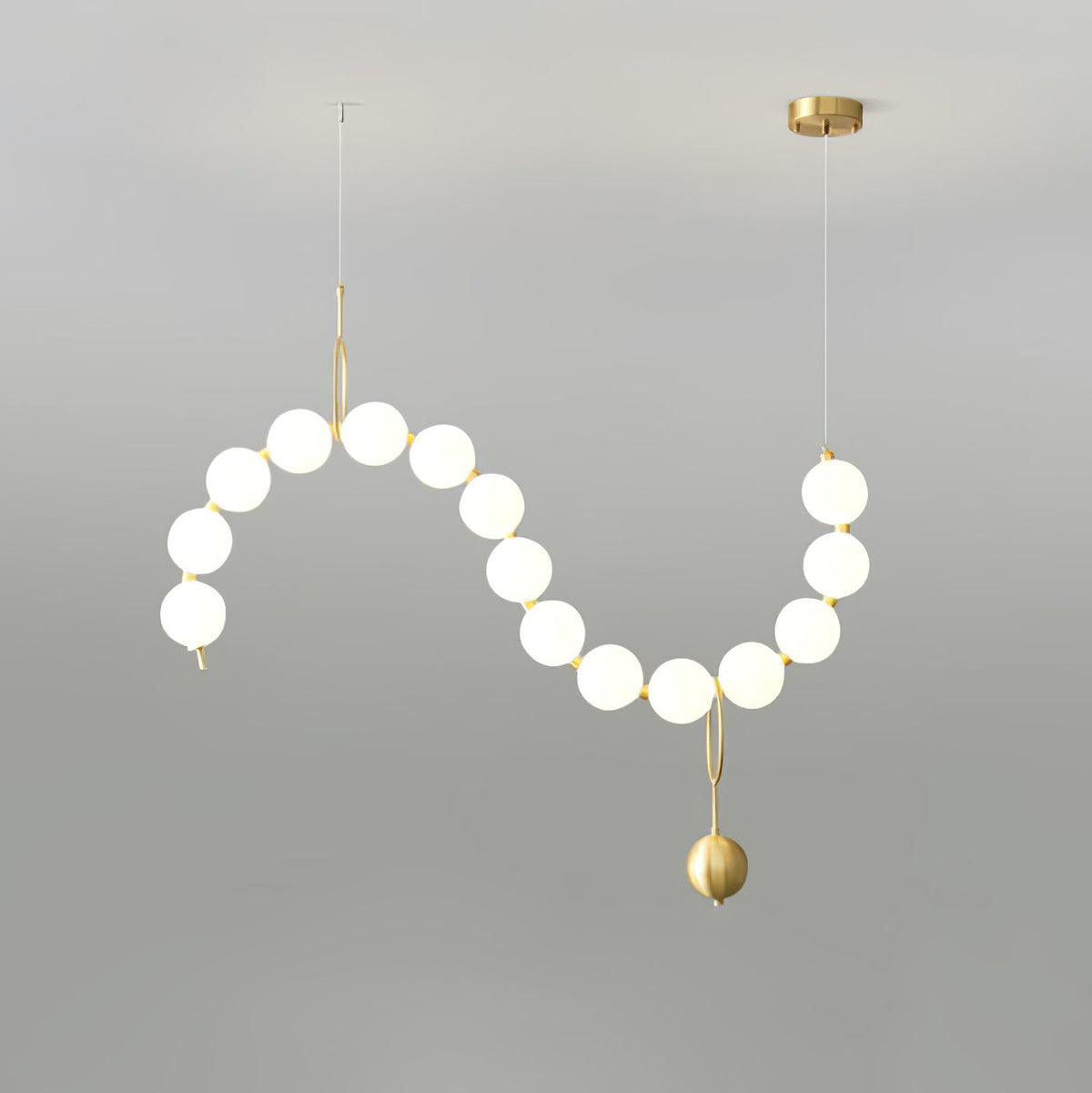 Laureya Suspension Lampe Collier en Verre