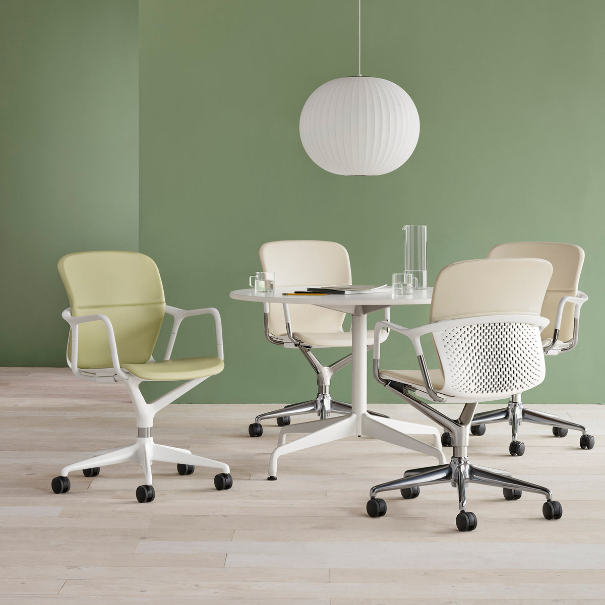 Solarnce Suspension Minimaliste en Soie et Acier