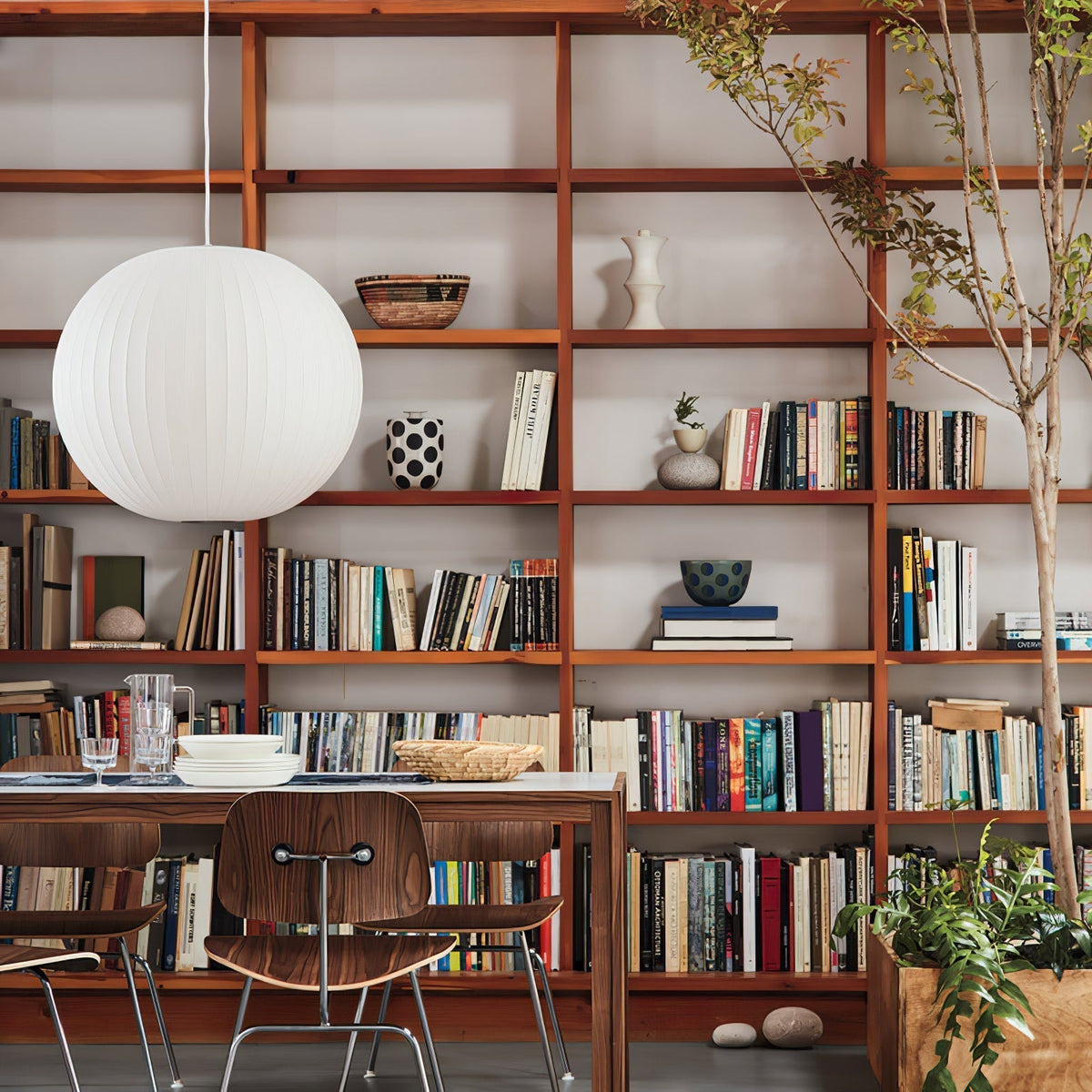 Solarnce Suspension Minimaliste en Soie et Acier
