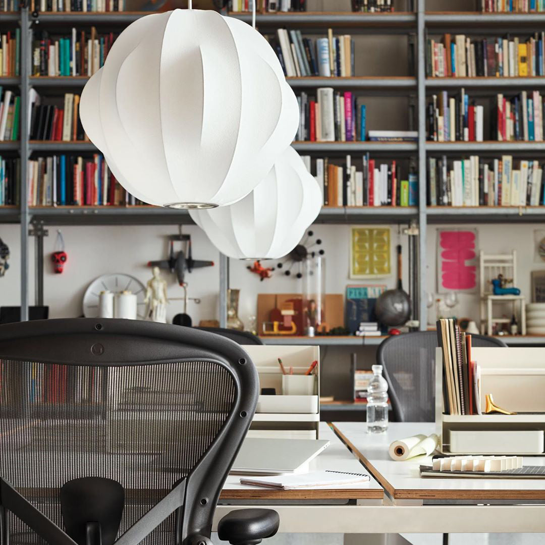 Nebula Lampe Suspendue en Soie de Mûrier Boule