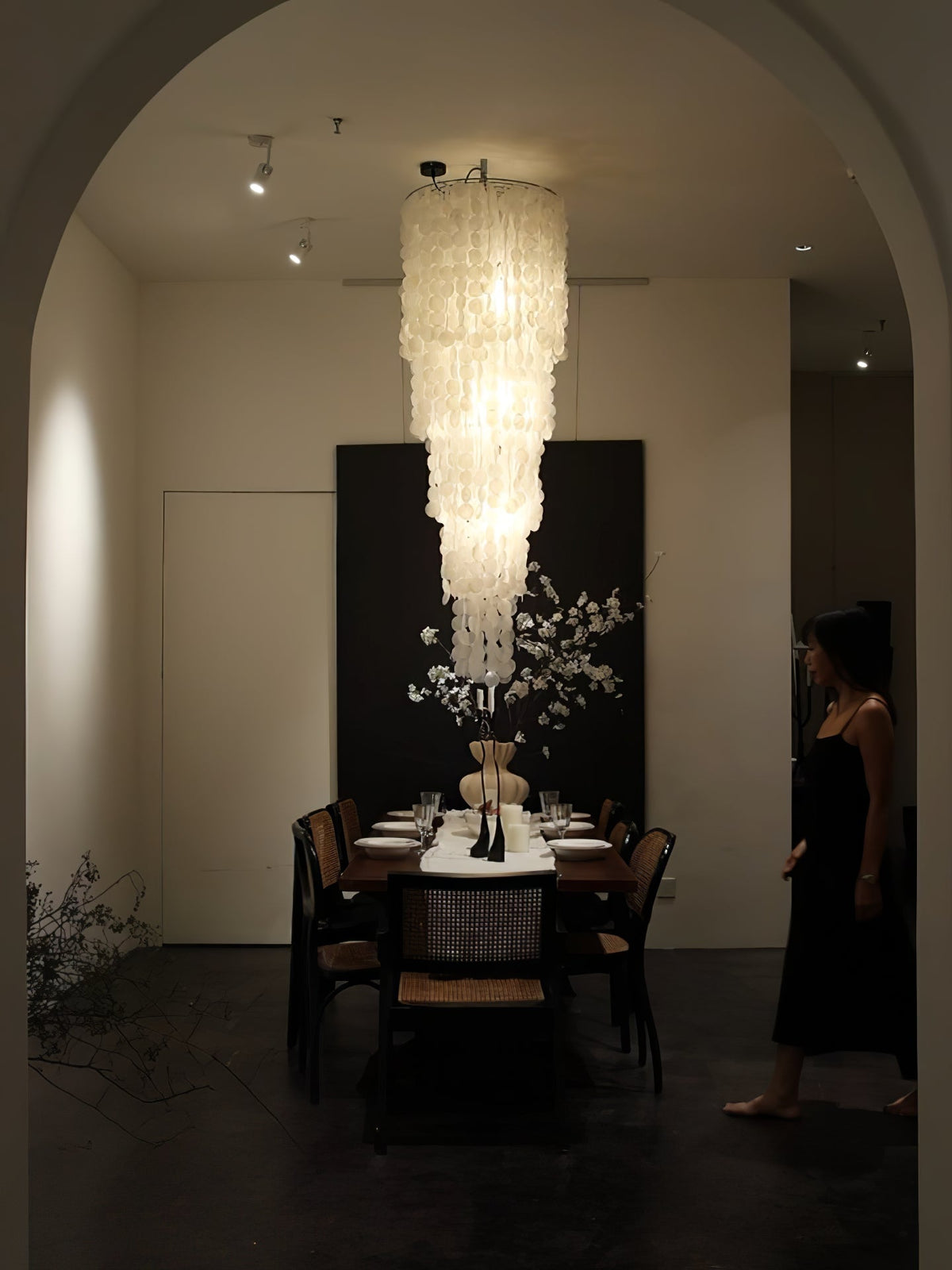 Caliana Lustre en Verre en Cascade
