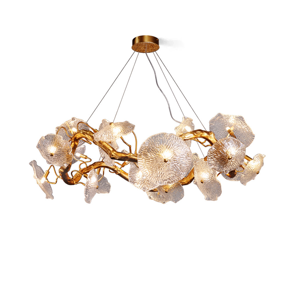 Avenhurst Lustre Lotus En Verre – vue 1