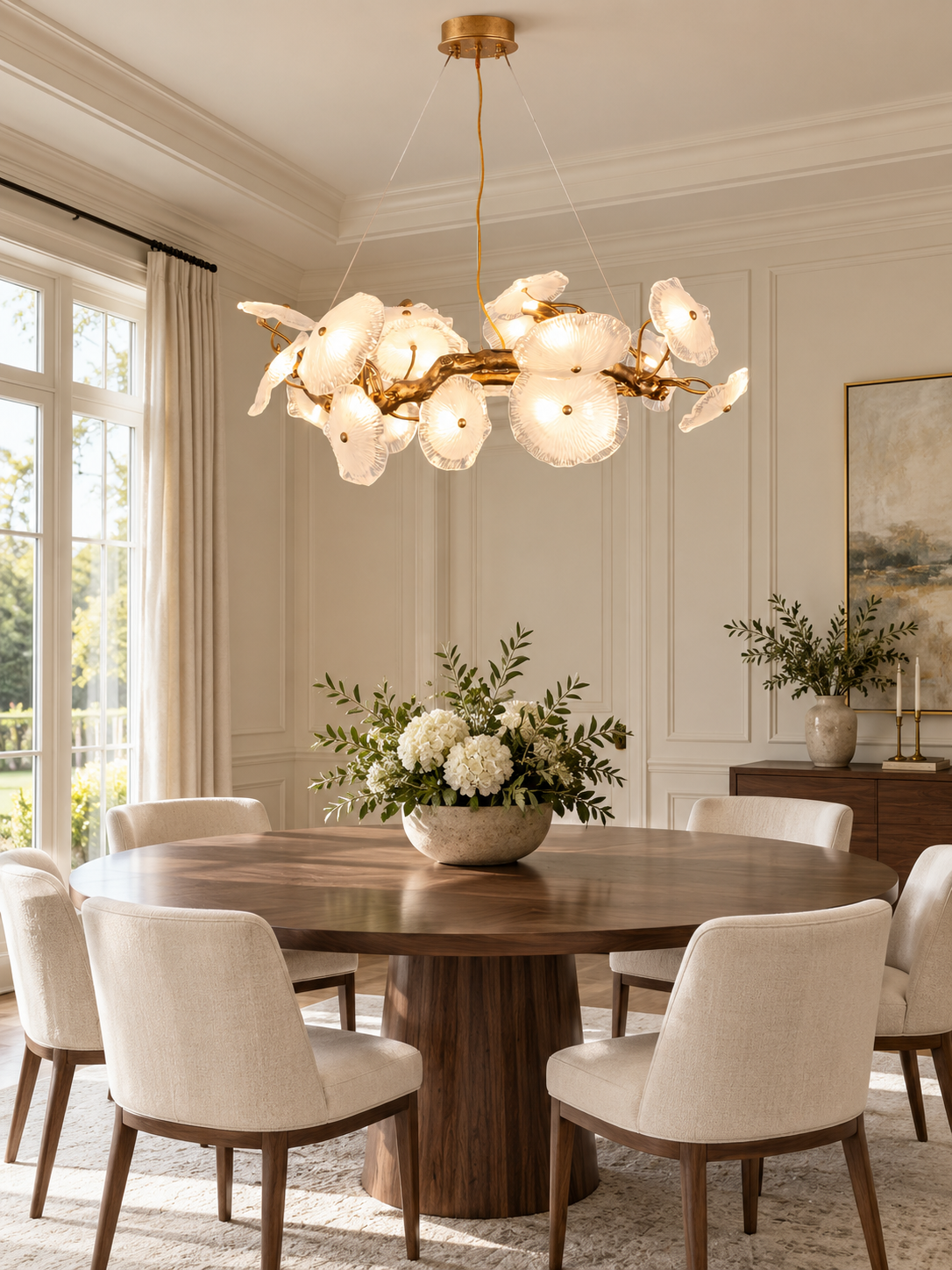 Avenhurst Lustre Lotus En Verre – vue 11