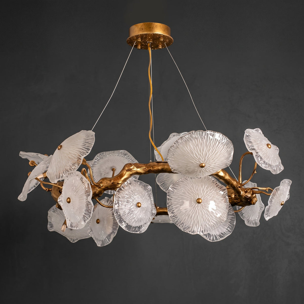 Avenhurst Lustre Lotus En Verre – vue 20