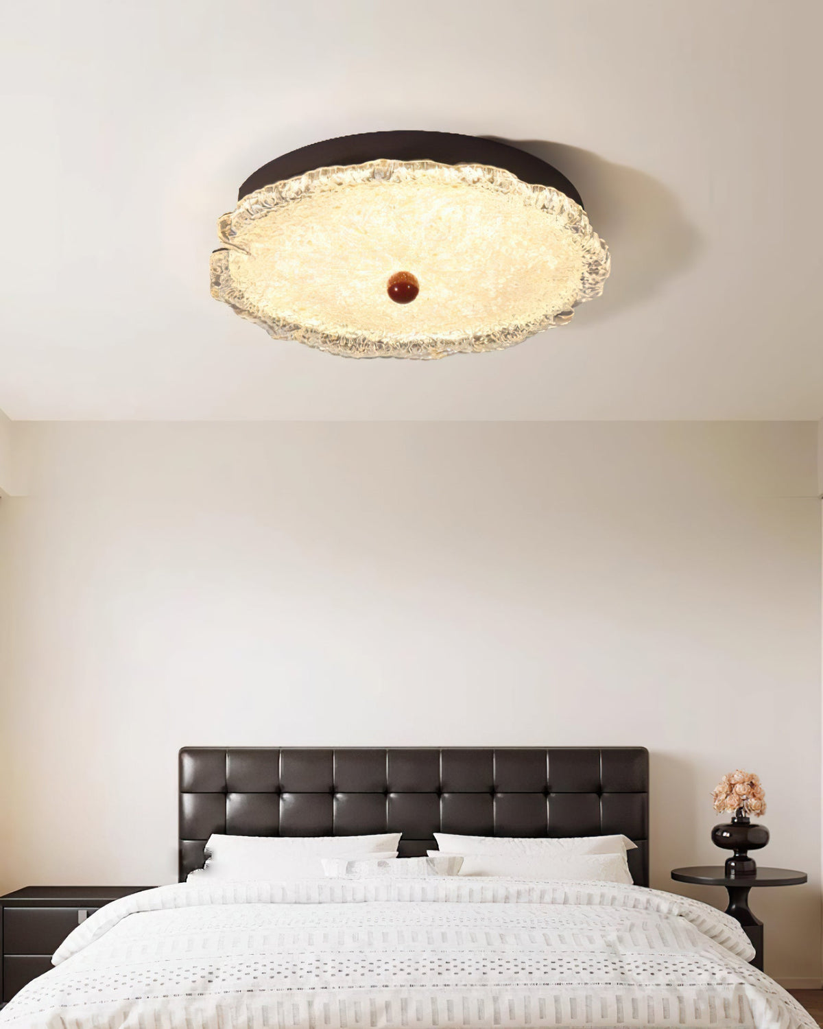 Gialo Textured Glass Ceiling Light-Neutral Decor