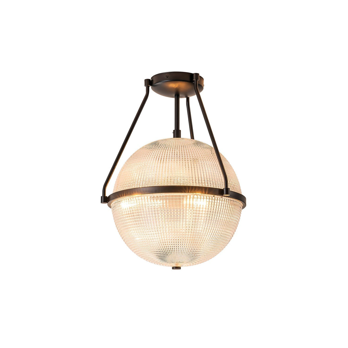 Atale Lampe de Plafond Moderne Minimaliste en Verre et Métal