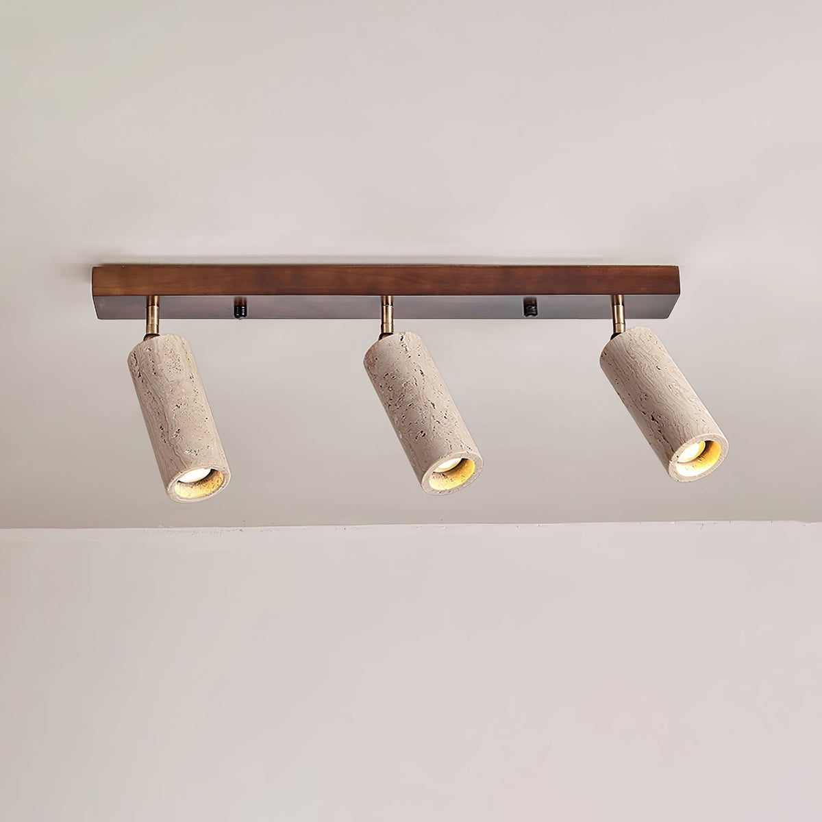 Laurona Projecteur Rail Multi-Cylindre en Travertin