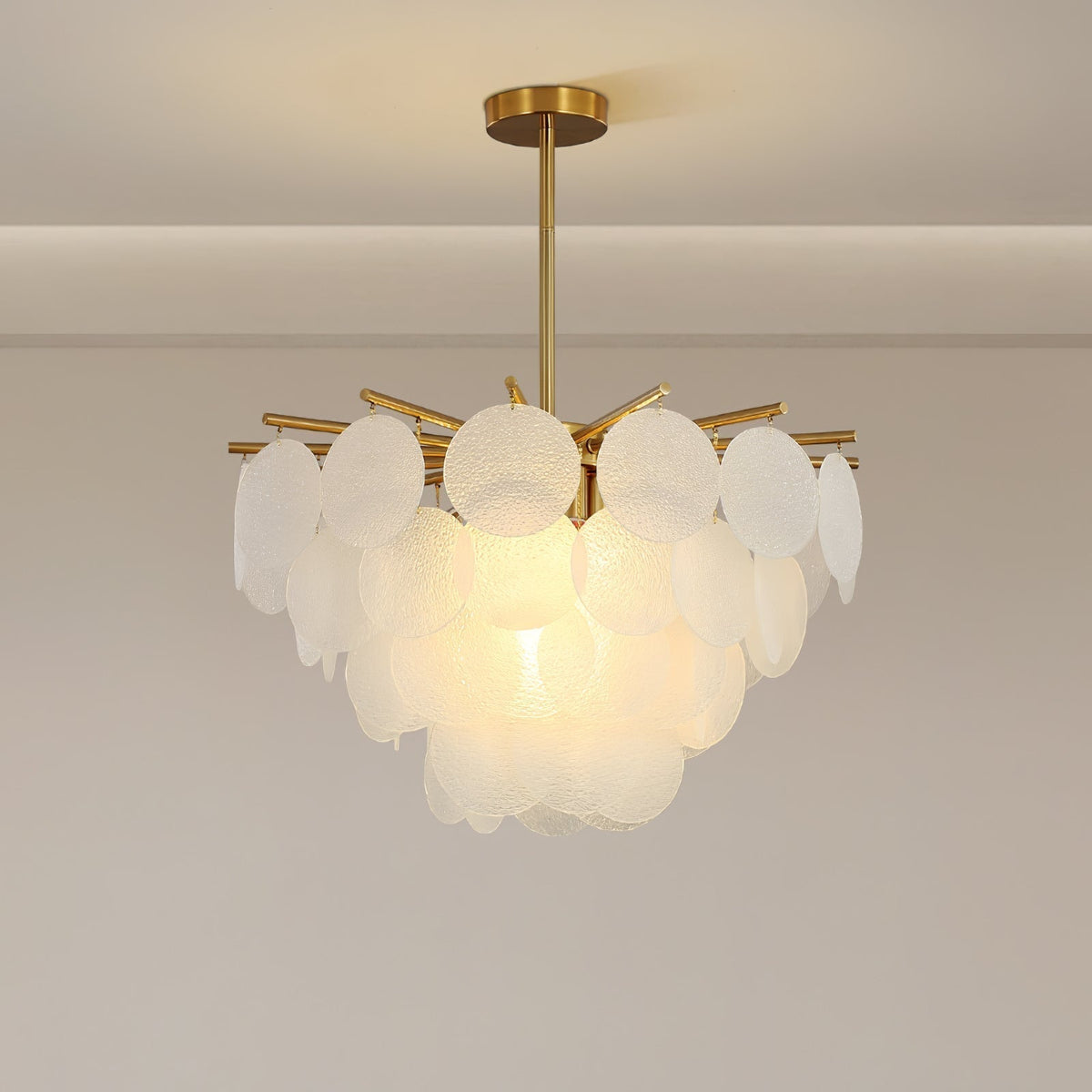 Kellilia Lustre Nimbus en Verre avec Gouttes