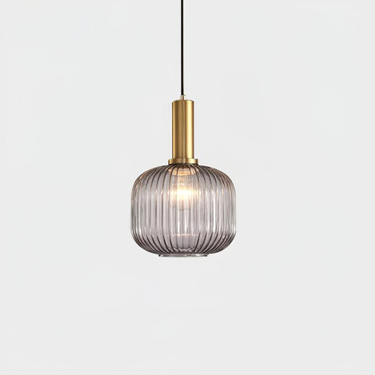 Elara Ribbed Pendant Lamp-Neutral Decor