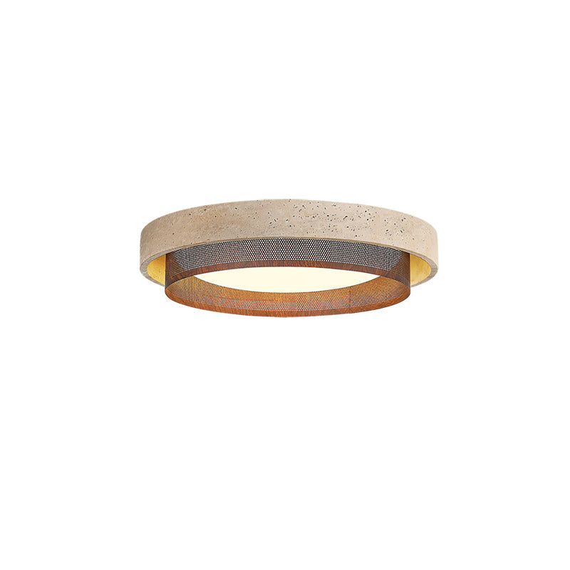 Close-up on the light emission from the integrated LED source.