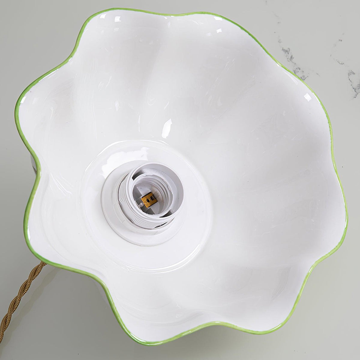 Lumina Pendant Lamp Ceramic Petal Butterflies Vintage-Neutral Decor