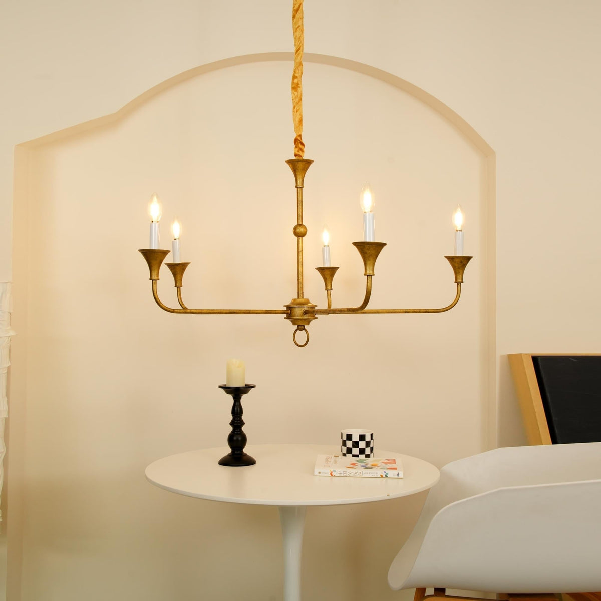 Felael Candle Lustre Élégant