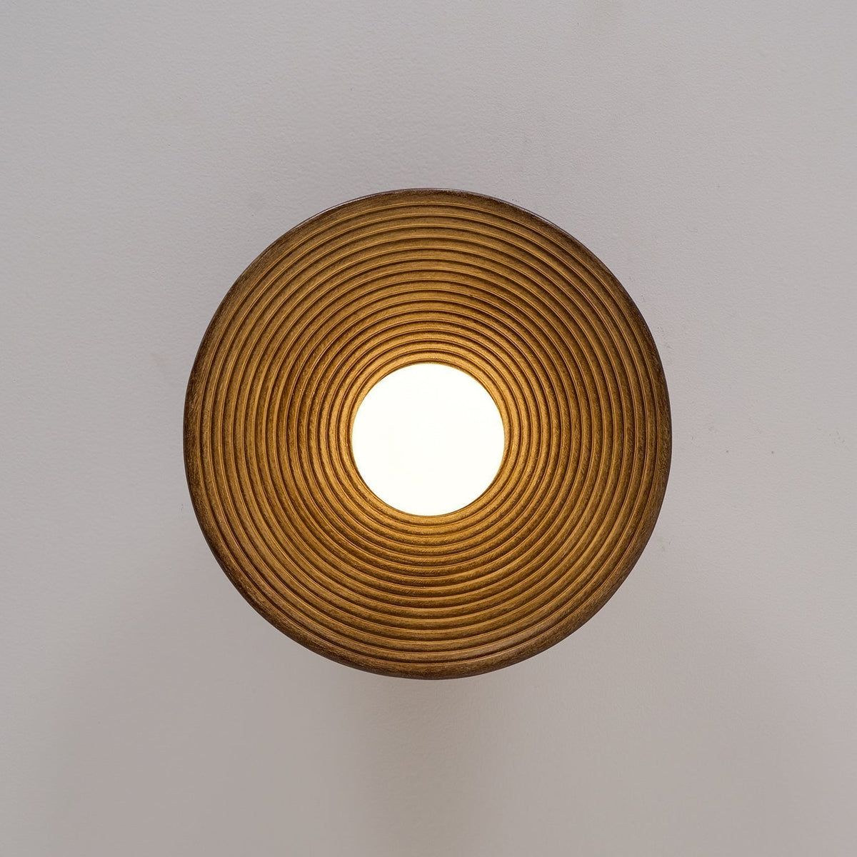 Zira Wooden Flush Mount Ceiling Light with Round Globe-Neutral Decor