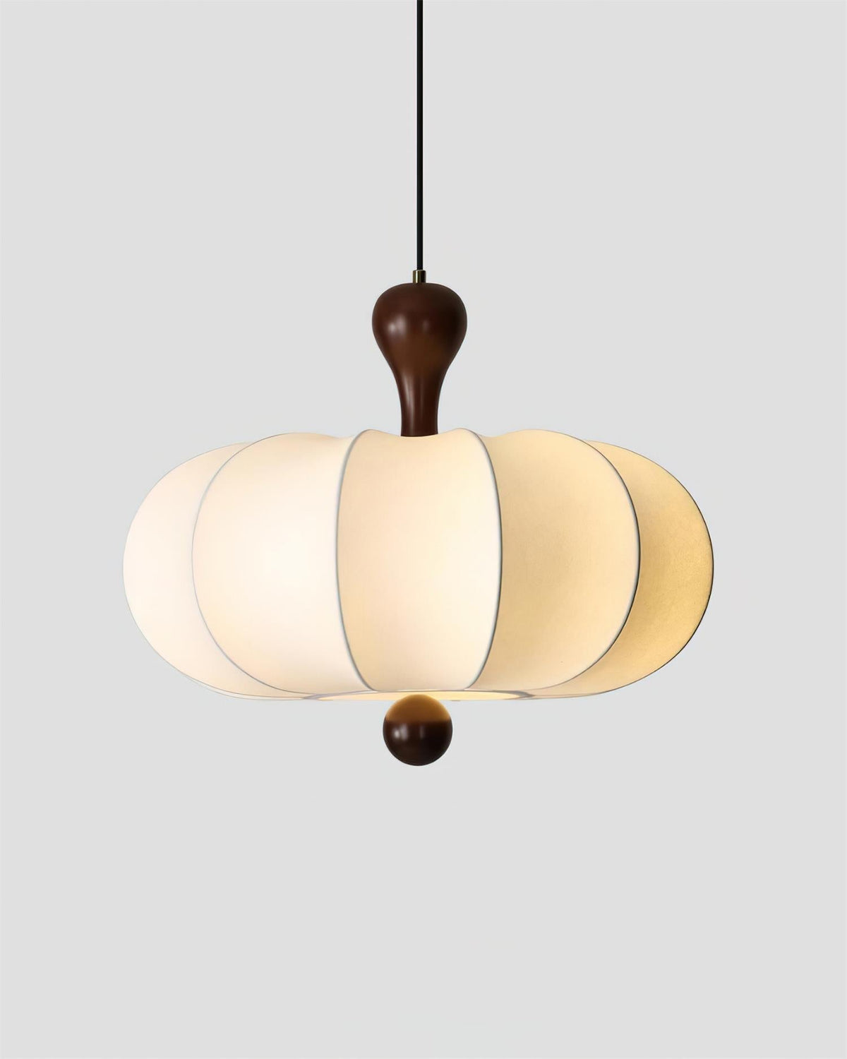 Jovian White Sculpted Pendant Lamp-Neutral Decor