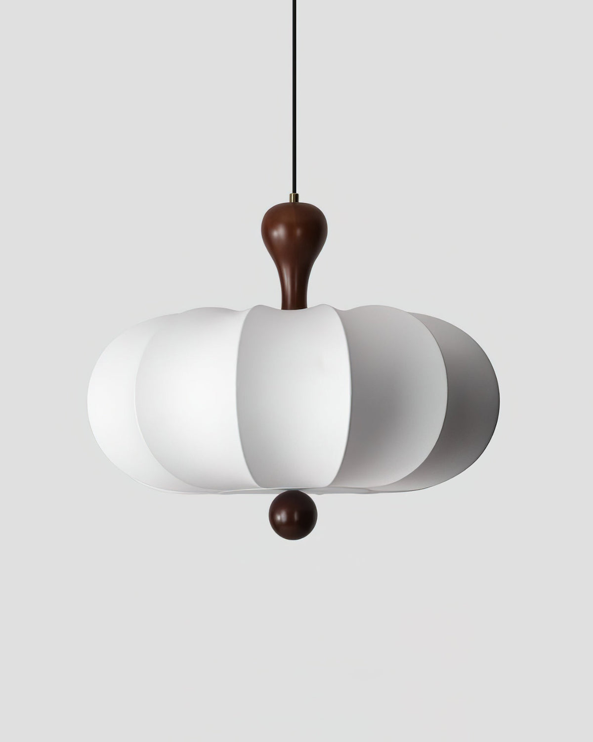 Jovian White Sculpted Pendant Lamp-Neutral Decor