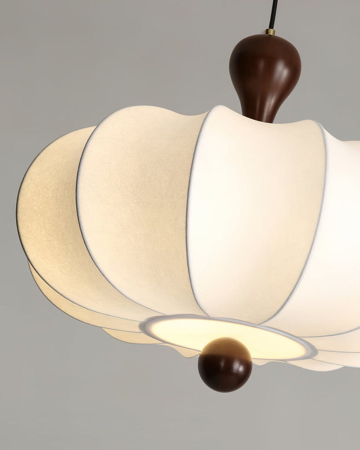 Jovian White Sculpted Pendant Lamp-Neutral Decor