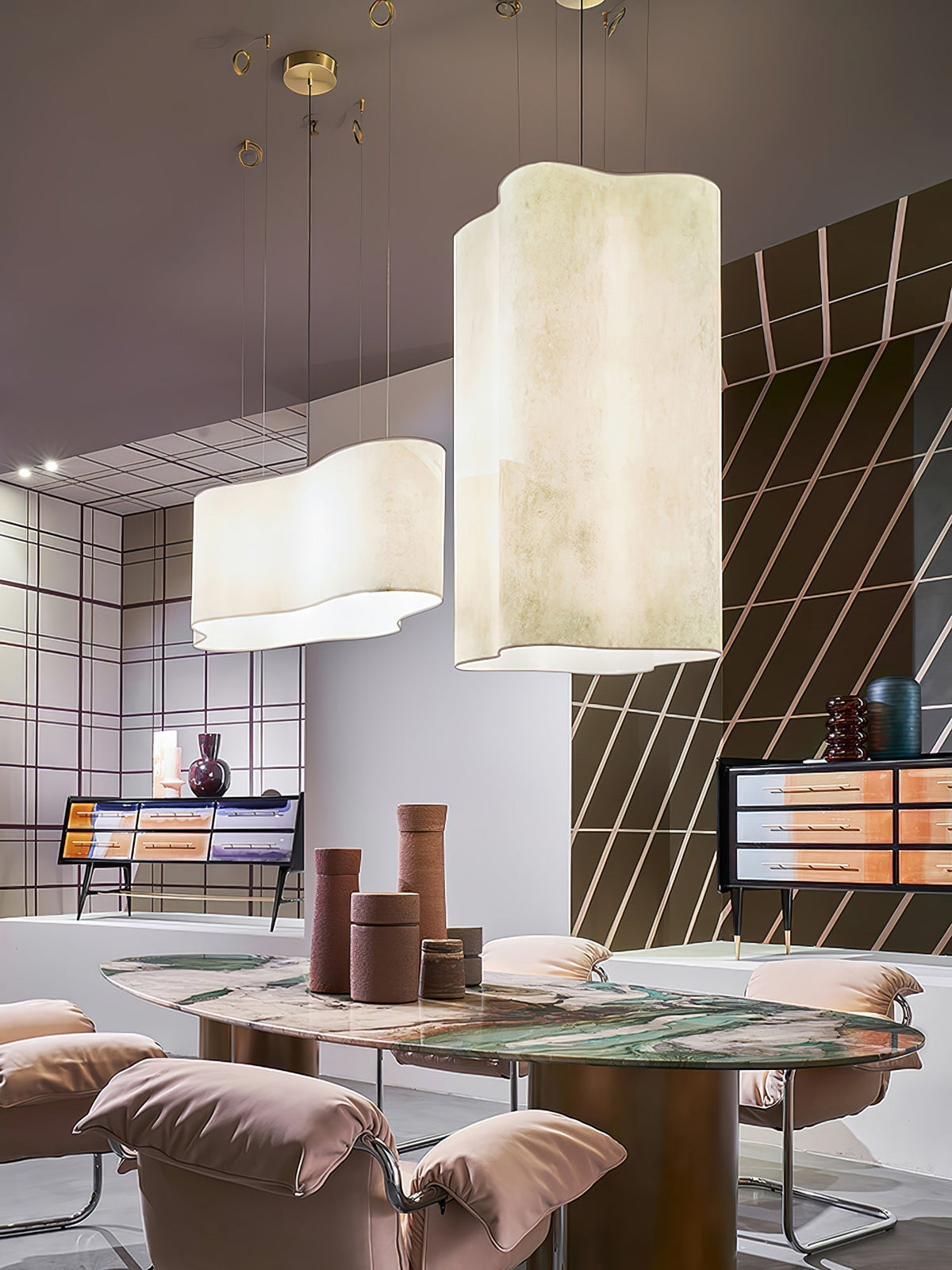 Pavina Suspension Forme Nuage Art Moderne