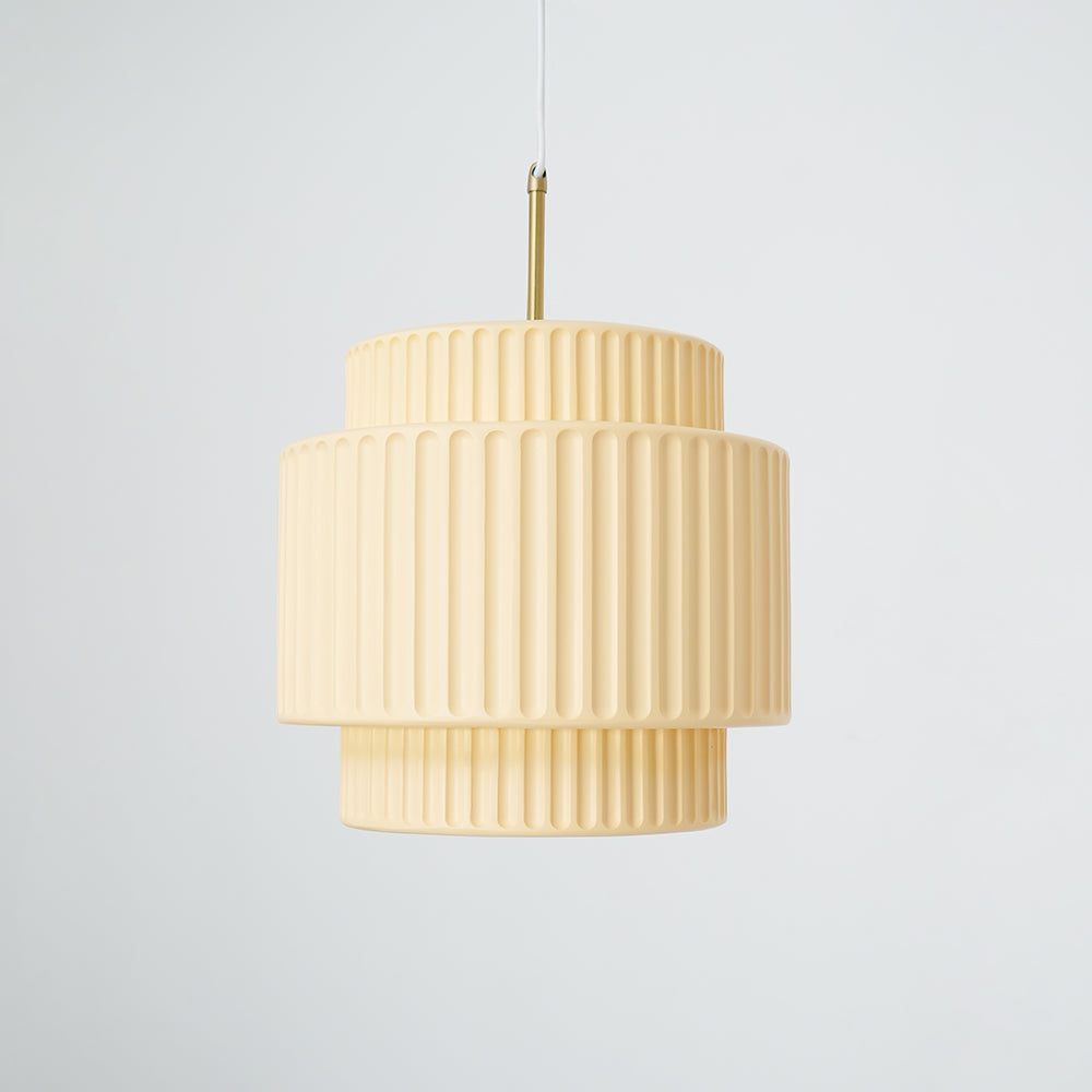 Aurelia Ribbed Pendant Light-Neutral Decor