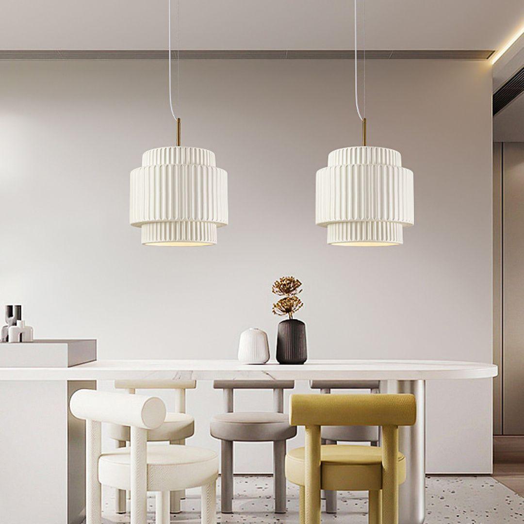 Aurelia Ribbed Pendant Light-Neutral Decor