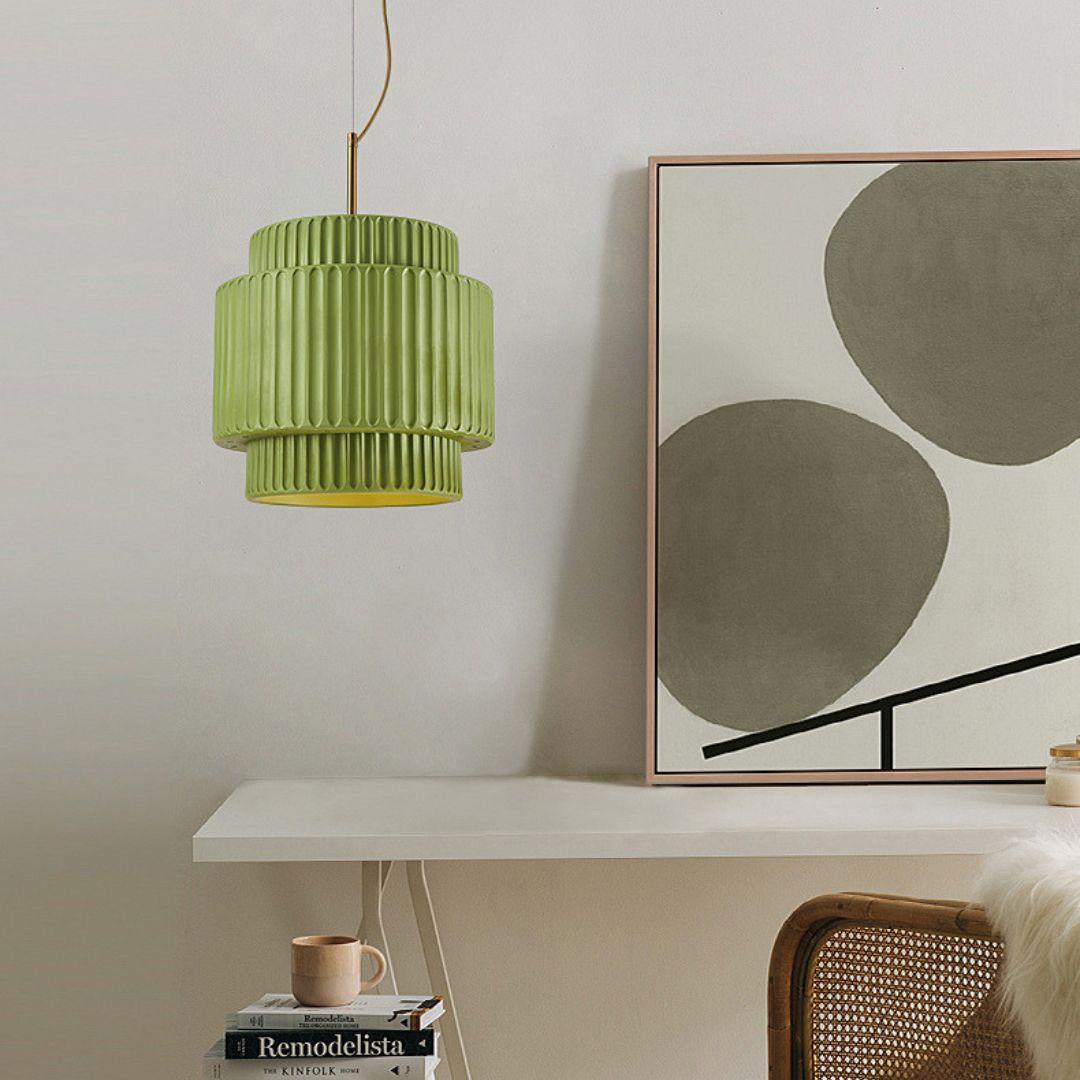 Aurelia Ribbed Pendant Light-Neutral Decor