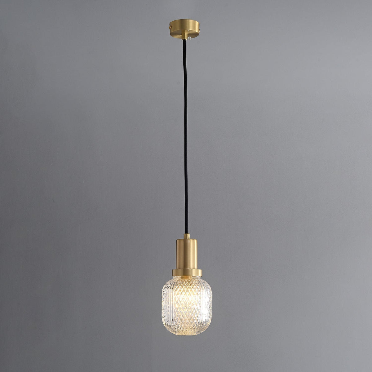 Olvine Suspension en Laiton et Verre Premium