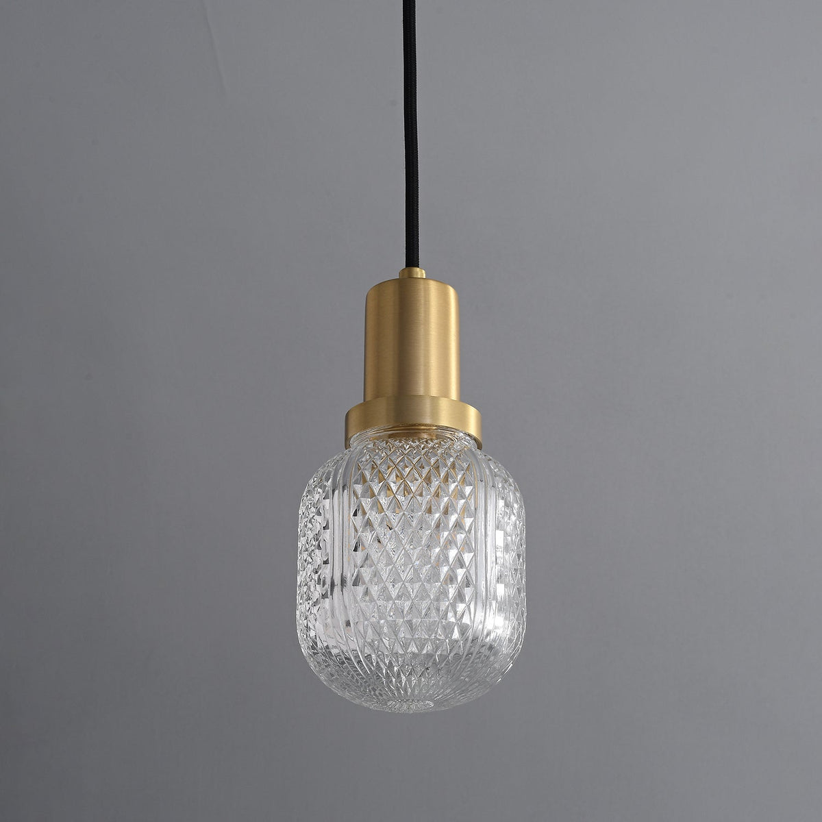 Olvine Suspension en Laiton et Verre Premium