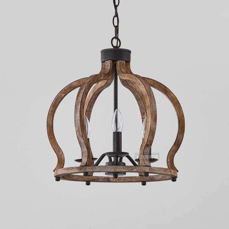 Vivinir Suspension Vintage Industrielle Aura Farmhouse en Bois et Métal
