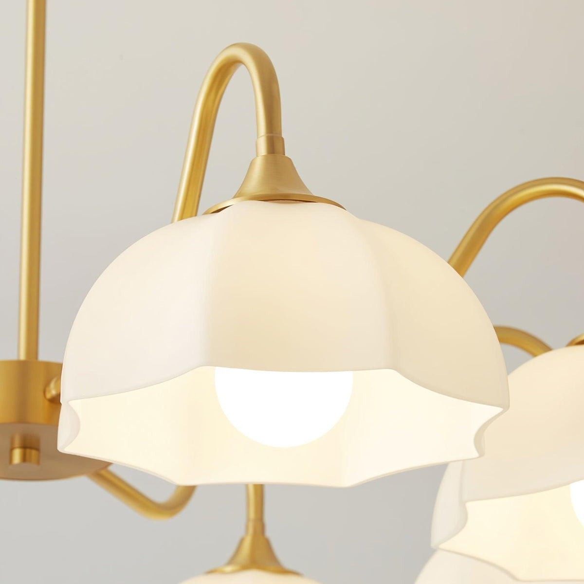 Linevia Lustre Bol En Verre Octagonal Cuivre Français