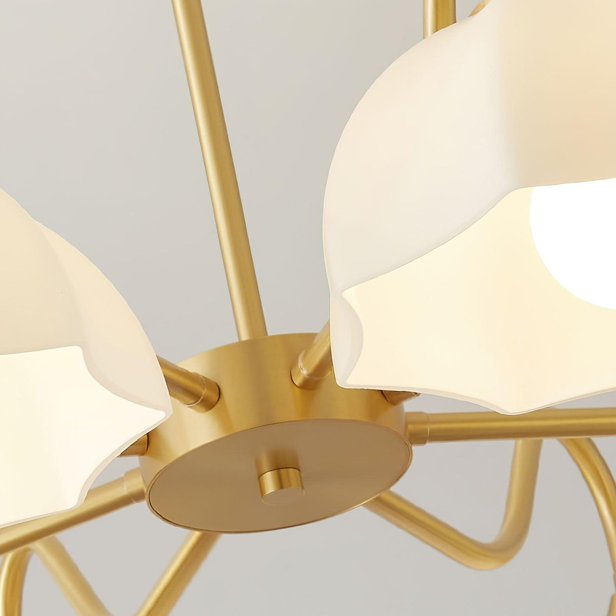 Linevia Lustre Bol En Verre Octagonal Cuivre Français