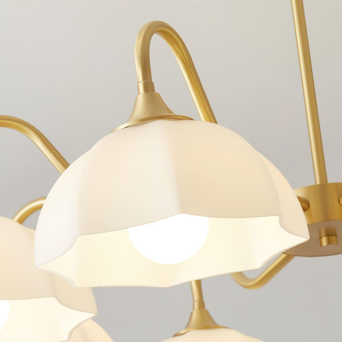 Linevia Lustre Bol En Verre Octagonal Cuivre Français