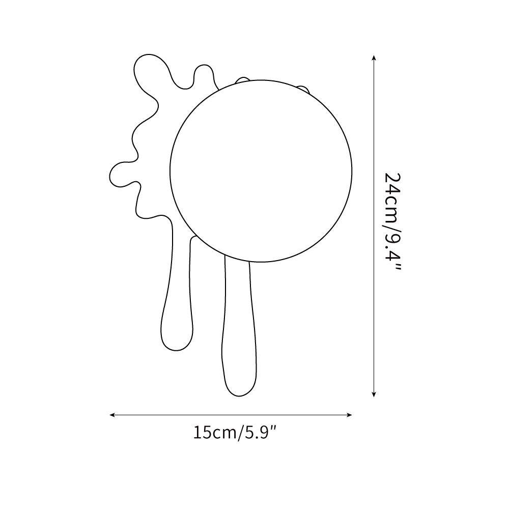 Wall Lamp Abstract Resin Splash Globe-Neutral Decor
